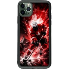 Coque iPhone 11 Pro Max - Silicone rigide noir Hockey World Championship Player