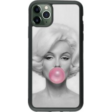 Coque iPhone 11 Pro Max - Silicone rigide noir Marilyn Bubble