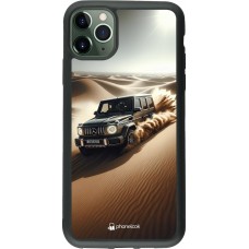 iPhone 11 Pro Max Case Hülle - Silikon schwarz Mercedes G Drift Wueste
