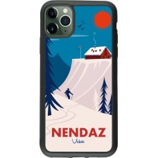 iPhone 11 Pro Max Case Hülle - Silikon schwarz Nendaz Cabane Ski