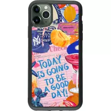 iPhone 11 Pro Max Case Hülle - Silikon schwarz Preppy Today is Going to be a good day