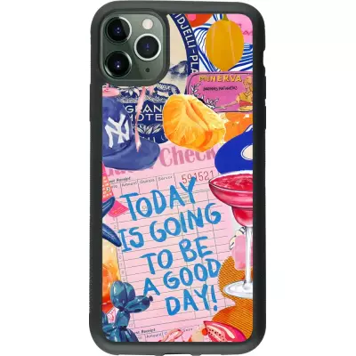 iPhone 11 Pro Max Case Hülle - Silikon schwarz Preppy Today is Going to be a good day