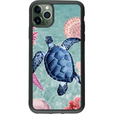 iPhone 11 Pro Max Case Hülle - Silikon schwarz Preppy Turtle