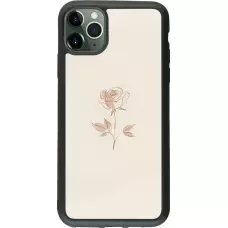 iPhone 11 Pro Max Case Hülle - Silikon schwarz Rosa Sand Minimalistisch