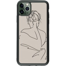 Coque iPhone 11 Pro Max - Silicone rigide noir Salnikova 05
