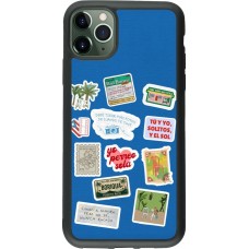 iPhone 11 Pro Max Case Hülle - Silikon schwarz Seals of the Dominican Republic DTMF