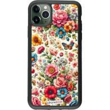 iPhone 11 Pro Max Case Hülle - Silikon schwarz Spring 25 fruehling bluetend