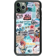 Hülle iPhone 11 Pro Max - Silikon schwarz Summer 20 collage