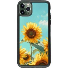 Coque iPhone 11 Pro Max - Silicone rigide noir Sunflowers Summer 2026
