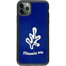 Coque iPhone 11 Pro Max - Silicone rigide noir Vitamin sea Summer 2026