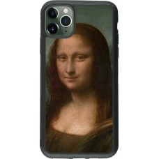iPhone 11 Pro Max Case Hülle - Silikon schwarz Kunstbild - Mona Lisa - Leonardo de Vinci
