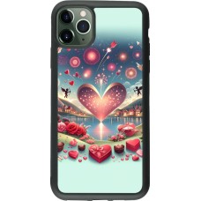 iPhone 11 Pro Max Case Hülle - Silikon schwarz Valentin 2025 Schick