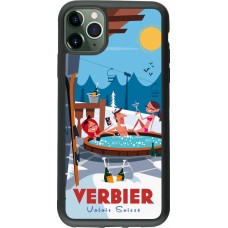 iPhone 11 Pro Max Case Hülle - Silikon schwarz Verbier Mountain Jacuzzi
