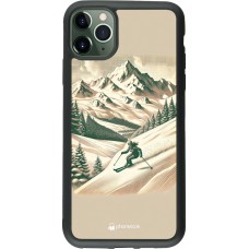 iPhone 11 Pro Max Case Hülle - Silikon schwarz Vintage Skiberg