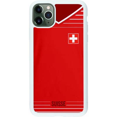 Hülle iPhone 11 Pro Max - Silikon weiss Football shirt Switzerland 2022