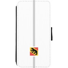 Coque iPhone 11 Pro Max - Wallet noir Canton BE blanc
