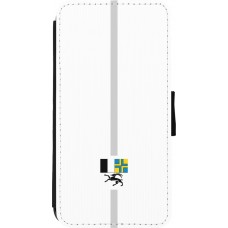 Coque iPhone 11 Pro Max - Wallet noir Canton GR blanc