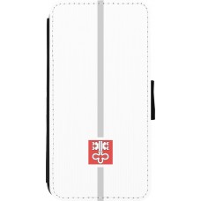 Coque iPhone 11 Pro Max - Wallet noir Canton NW blanc