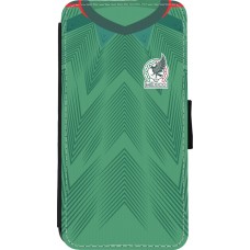 iPhone 11 Pro Max Case Hülle - Wallet schwarz Mexiko 2022 personalisierbares Fussballtrikot