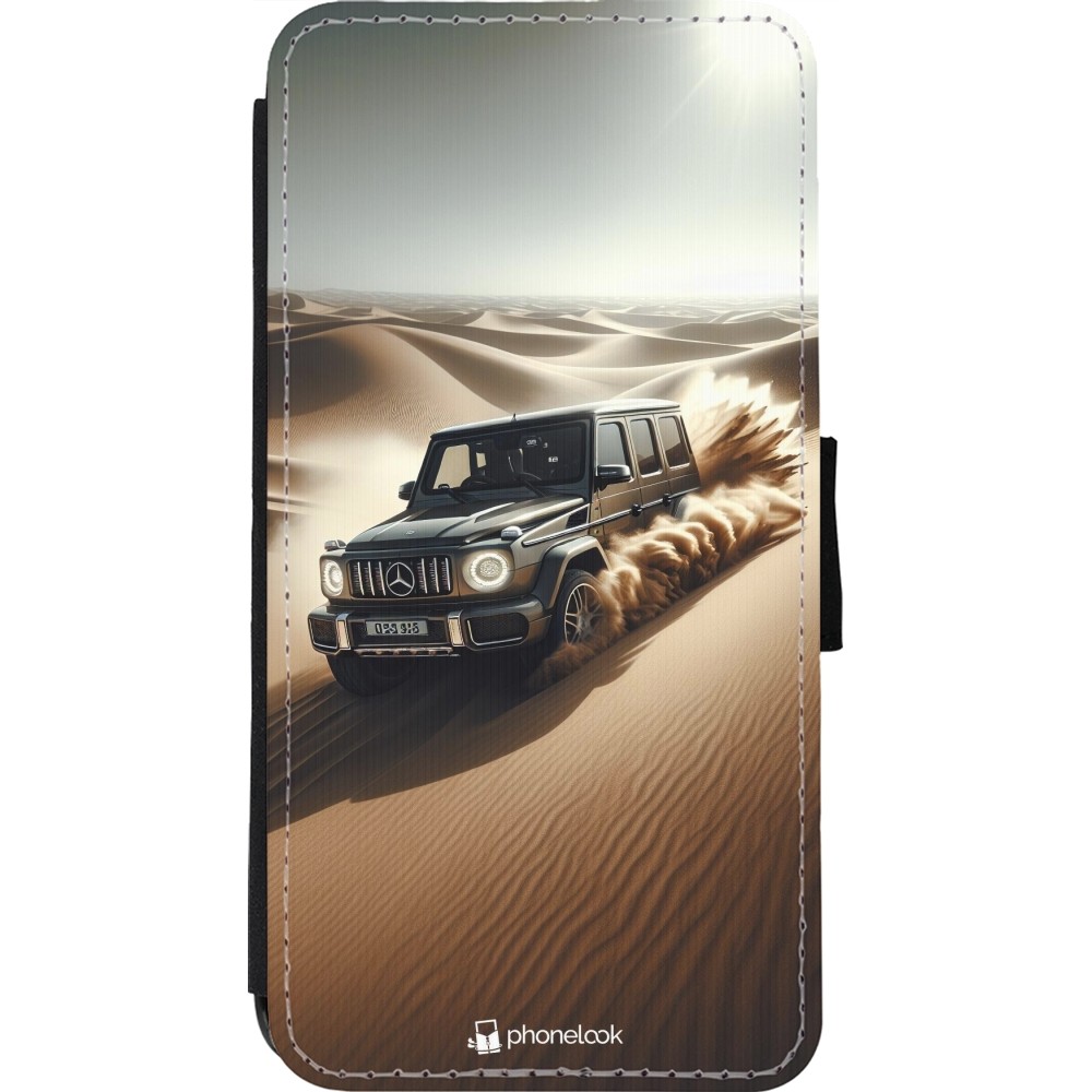 iPhone 11 Pro Max Case Hülle - Wallet schwarz Mercedes G Drift Wueste