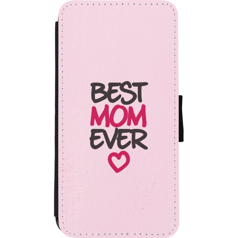 iPhone 11 Pro Max Case Hülle - Wallet schwarz Mom 2023 best Mom ever pink
