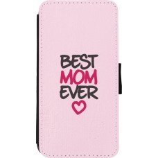 iPhone 11 Pro Max Case Hülle - Wallet schwarz Mom 2023 best Mom ever pink