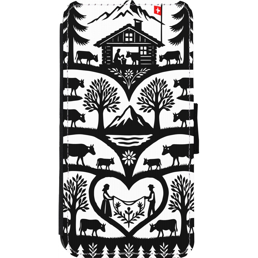 Coque iPhone 11 Pro Max - Wallet noir Poya Suisse 2