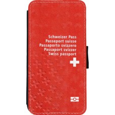 Hülle iPhone 11 Pro Max - Wallet schwarz Swiss Passport