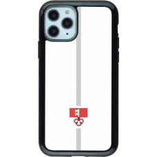 Coque iPhone 11 Pro - Hybrid Armor noir Canton OW blanc