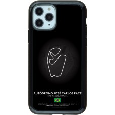iPhone 11 Pro Case Hülle - Hybrid Armor schwarz F1 Track 2025 Brazil