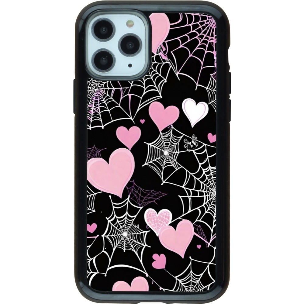 iPhone 11 Pro Case Hülle - Hybrid Armor schwarz Halloween 2024 girly