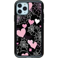 iPhone 11 Pro Case Hülle - Hybrid Armor schwarz Halloween 2024 girly