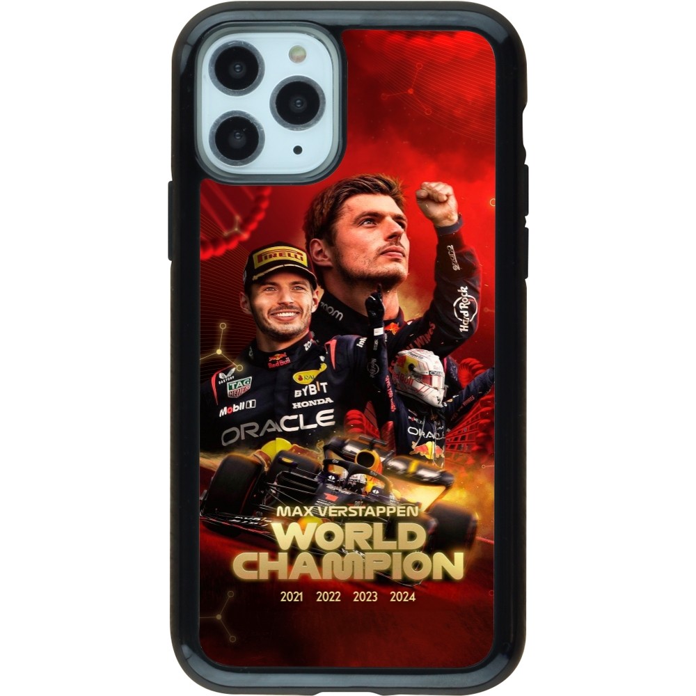 iPhone 11 Pro Case Hülle - Hybrid Armor schwarz Max Verstappen Champion 2023