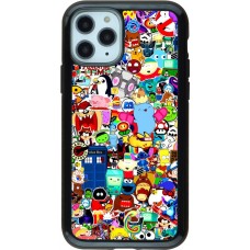 Hülle iPhone 11 Pro - Hybrid Armor schwarz Mixed cartoons