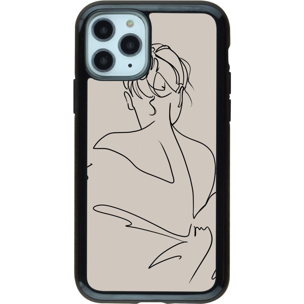 Coque iPhone 11 Pro - Hybrid Armor noir Salnikova 05