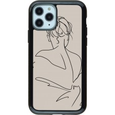 Coque iPhone 11 Pro - Hybrid Armor noir Salnikova 05