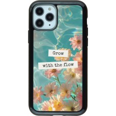 Coque iPhone 11 Pro - Hybrid Armor noir Summer 2025 Grow with the flow