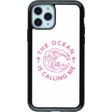 iPhone 11 Pro Case Hülle - Hybrid Armor schwarz The Ocean is calling me