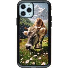 iPhone 11 Pro Case Hülle - Hybrid Armor schwarz Kuh Berg Wallis