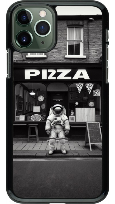 Coque iPhone 11 Pro - Astronaute devant une Pizzeria