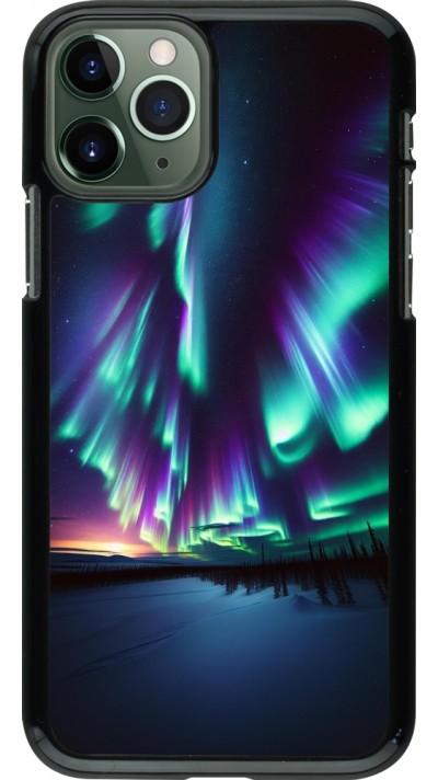 iPhone 11 Pro Case Hülle - Funkelndes Nordlicht