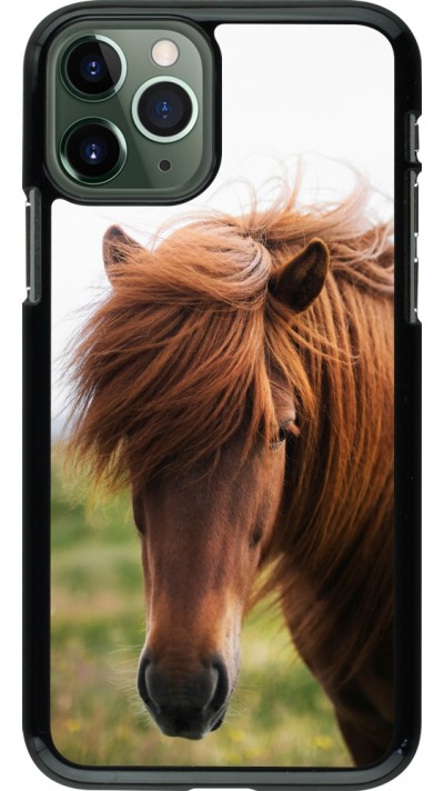 Coque iPhone 11 Pro - Autumn 22 horse in the wind