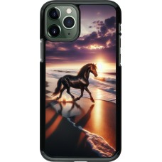 Coque iPhone 11 Pro - Cheval majestueux plage