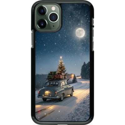 Coque iPhone 11 Pro - Christmas 25 Car with Tree Xmas
