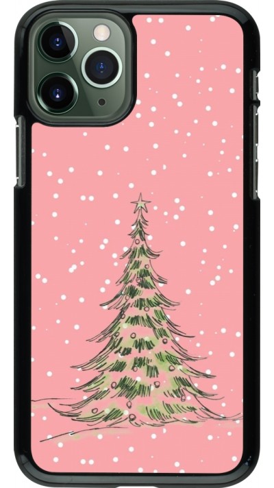 iPhone 11 Pro Case Hülle - Christmas 25 Pink Tree