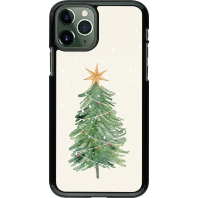 Coque iPhone 11 Pro - Christmas 25 Sketch Tree
