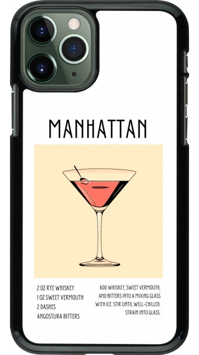 iPhone 11 Pro Case Hülle - Cocktail Rezept Manhattan