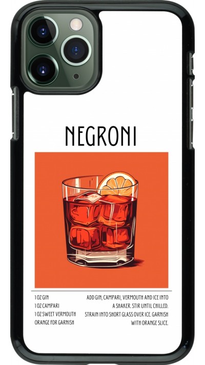 iPhone 11 Pro Case Hülle - Cocktail Rezept Negroni