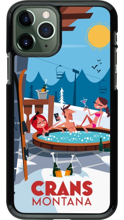 iPhone 11 Pro Case Hülle - Crans-Montana Mountain Jacuzzi