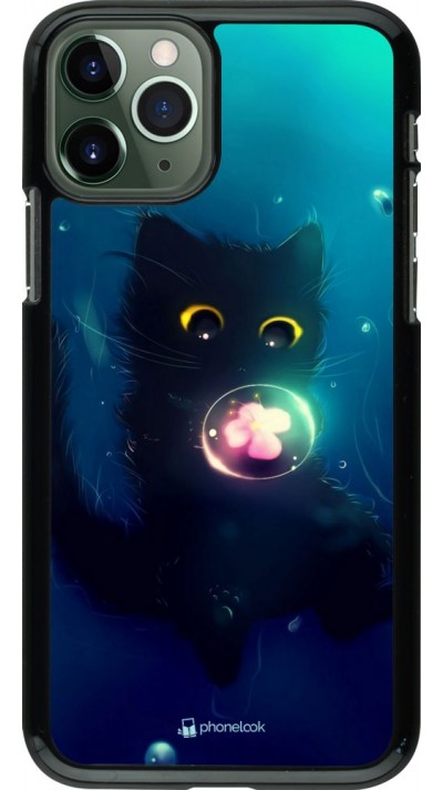 Hülle iPhone 11 Pro - Cute Cat Bubble